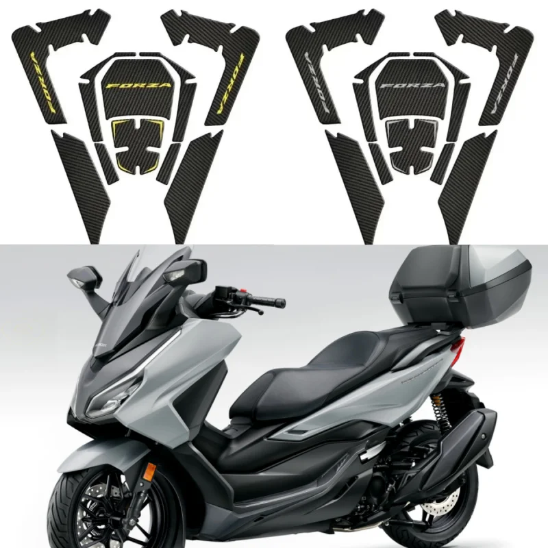 

Motorcycle Tank Pad Protector Adhesive Decal for Honda Forza 350 NSS350 Gas Fuel Knee Grip Side Tracking Forza350 2020-2023 2021