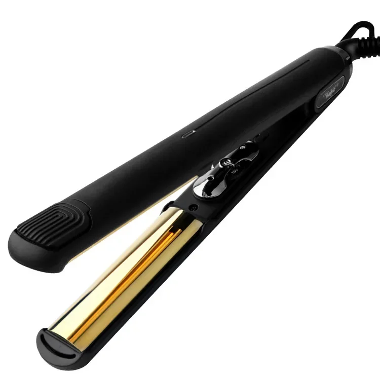 Bestseller Titanium Alloy Hair Straightener Ceramic Curved Splint Dry and Wet Curly Hair Straightener Dual Purpose