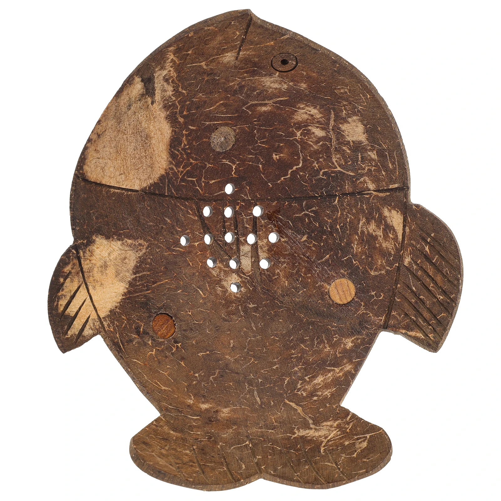 

Coconut Shell Soap Dish H crafted Self Draining Bar Soap Holder for Bathroom Shower Wooden Coconut Box Cleaning Appliance