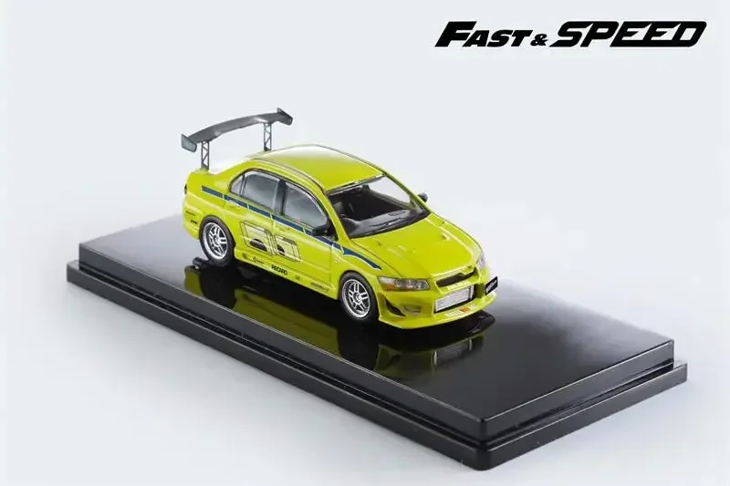 Artificiel asticité de vitesse rapide 1:64 Lancer Evolution EVO VII FNF Fast & Furious Green Limited 30/10/2018 Diecast Model Car