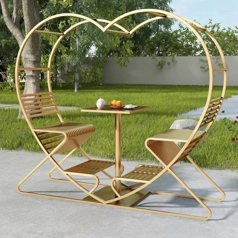 

Outdoor love swing chair courtyard decoration scenic spot