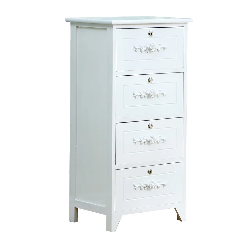 

Solid Wood Bedside Cabinet Bedroom Locker 40cm Mini Storage Cabinet