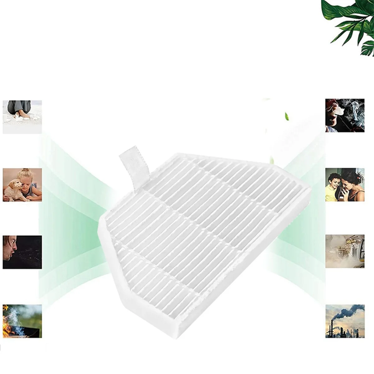 19 Buah Bagian Pengganti untuk Roidmi EVA SDJ06RM Robot Penyedot Debu Aksesori Sikat Sisi Utama Filter Tas Debu Kain Pel