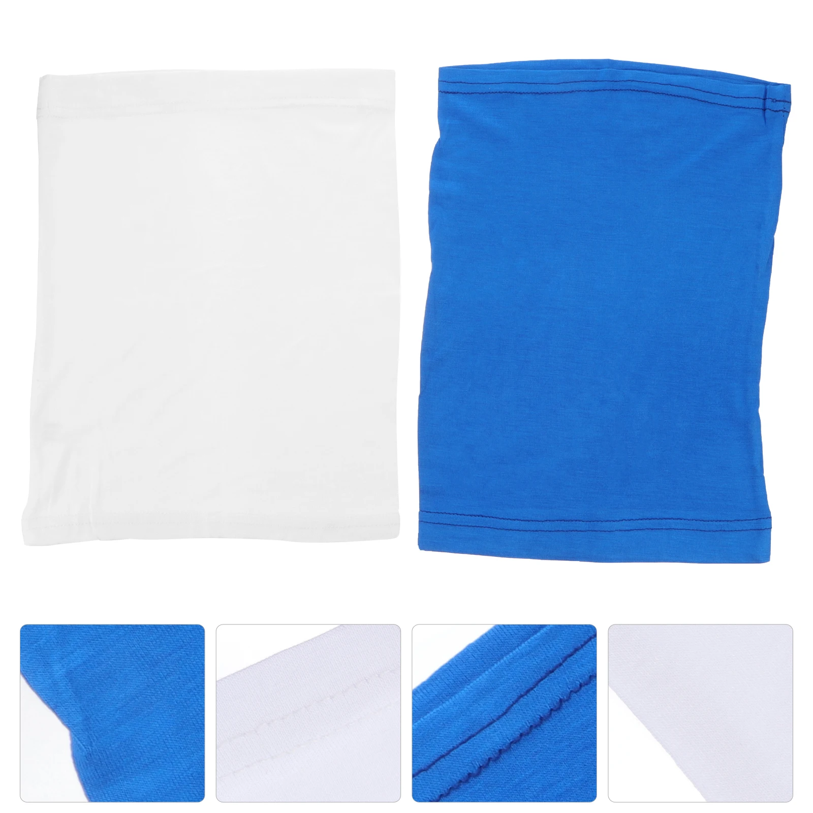 

2pcs Women Hijab Neck Cover High Elasticity Breathable Sweat Absorbing Reusable Scarf Cap Under Scarf Tube Cap Lightweight