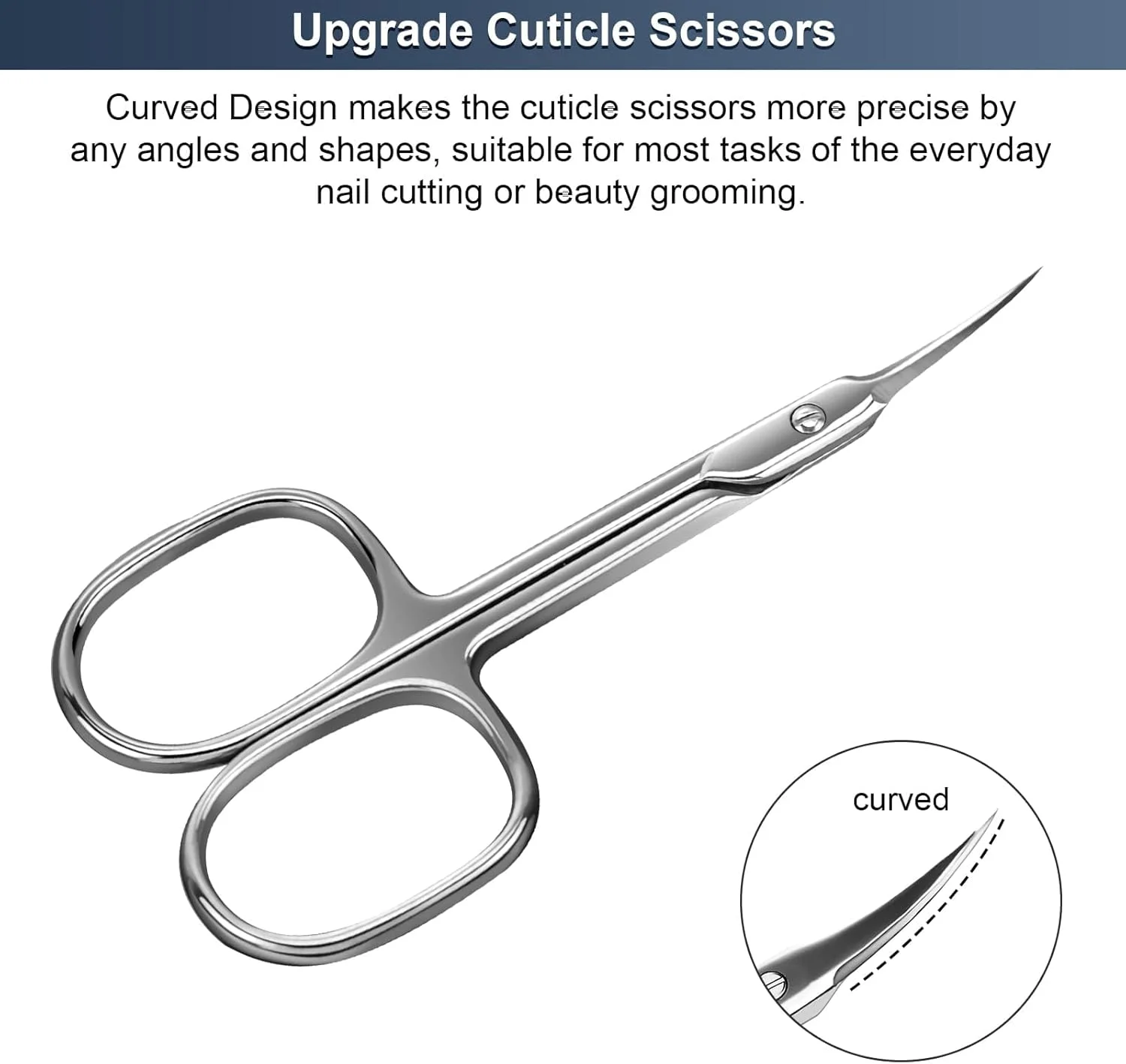 Nożyczki do skórek, obcinaczki do skórek, trymer, usuwacz martwego naskórka, profesjonalne narzędzie do manicure ze stali nierdzewnej