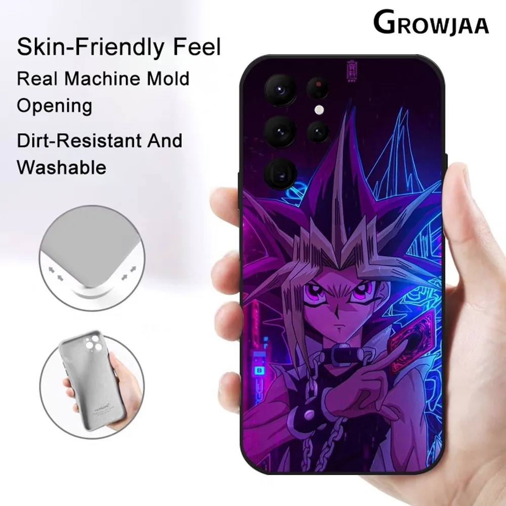 

Funny Classic Anime Y-Yu G-Gi Oh Phone Case for Samsung Galaxy S24 Ultra S22 S23 Ultra S21 S20 Protective Silicone Funda
