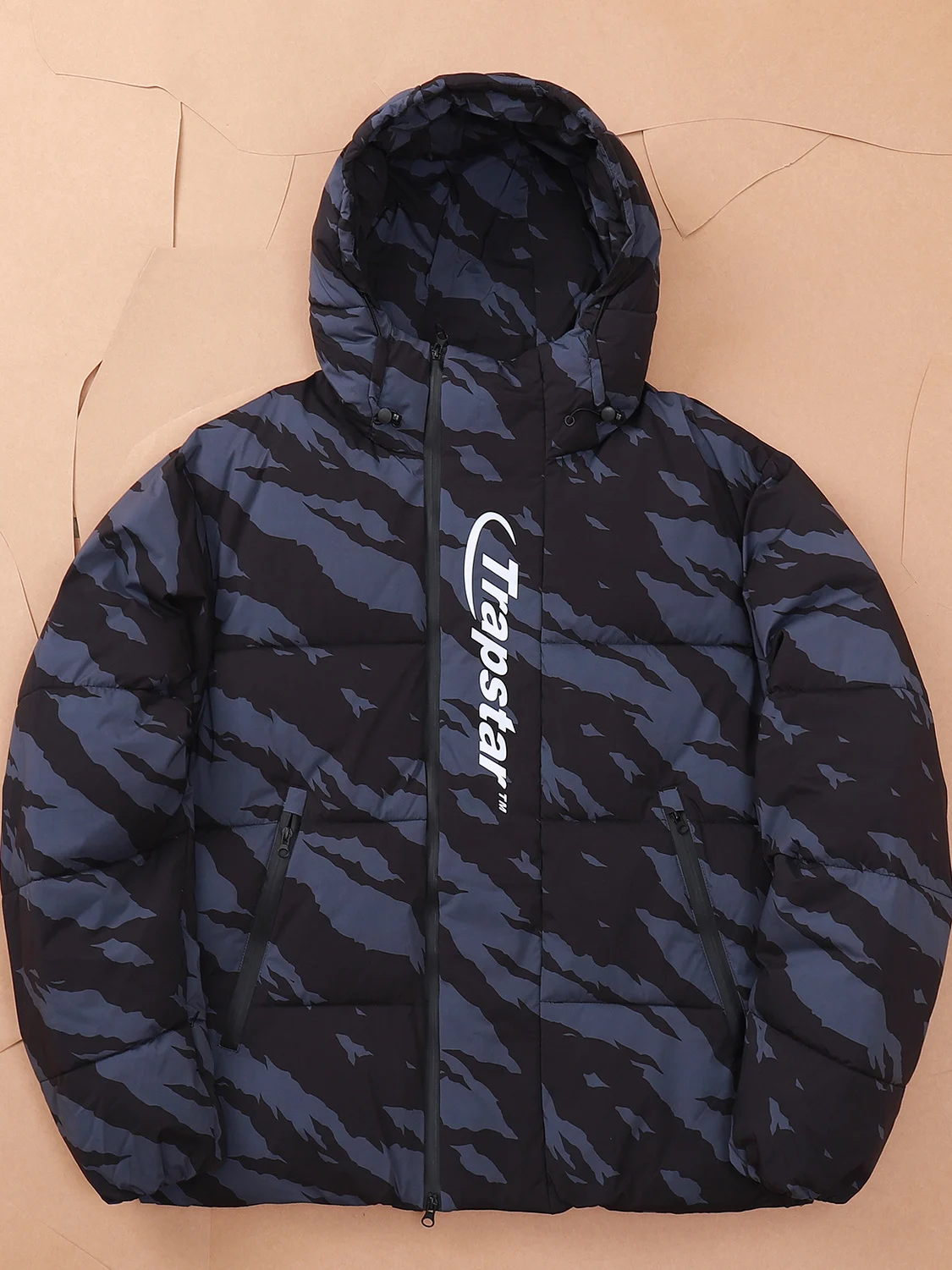 

Warm Camouflage Hooded Cotton Jacket Men's Streetwear Rap Outdoor Windproof Waterproof Fashionable Urban Style Loose Fit