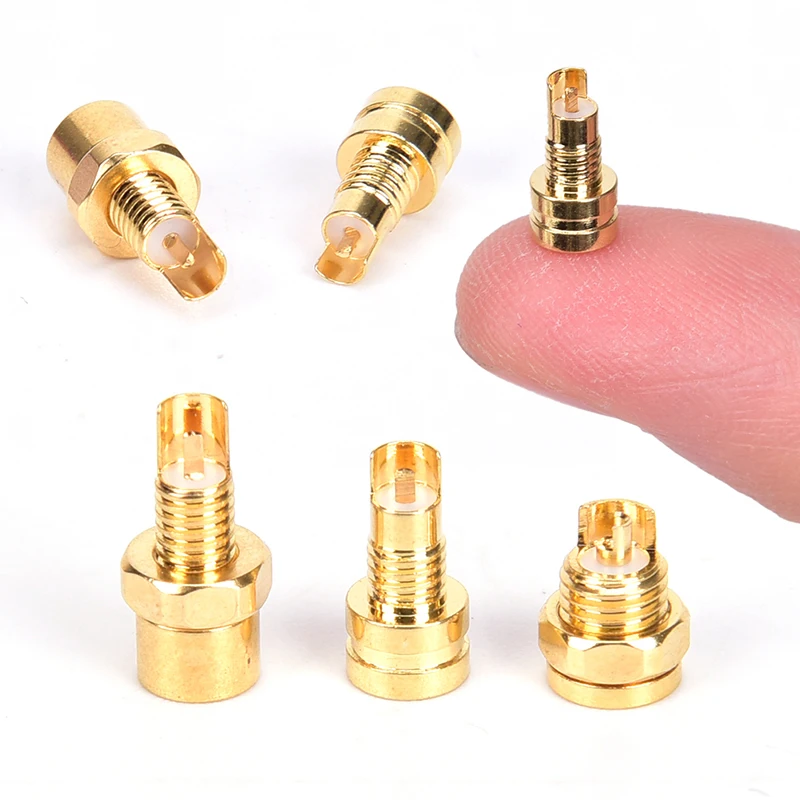 New MMCX Female Copper Jack Solder Wire Connector PCB Mount Pin IE800 DIY Audio Plug Adapter Connectors 1pc