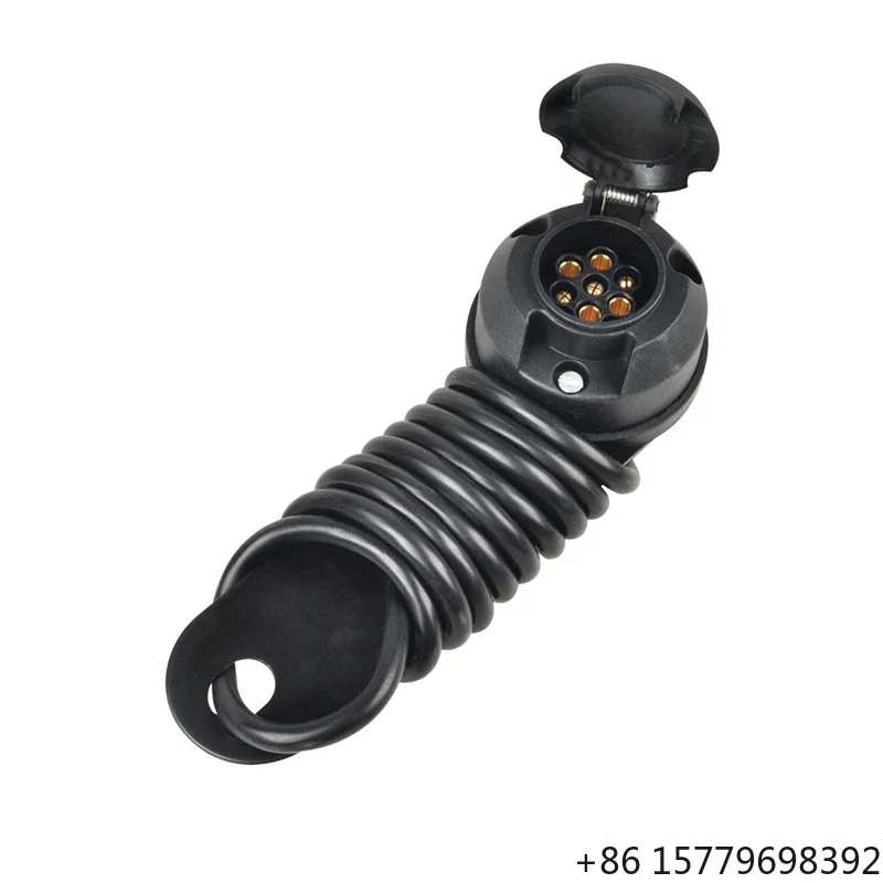 

New Arrival Product Plastic 7 Pin Trailer Socket With Metal Plate