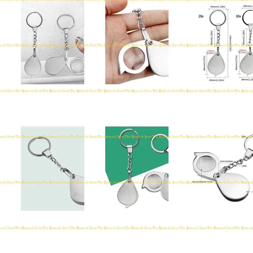 

12pf 20x металлические увеличительные стеклянные держатели для мелких принтов