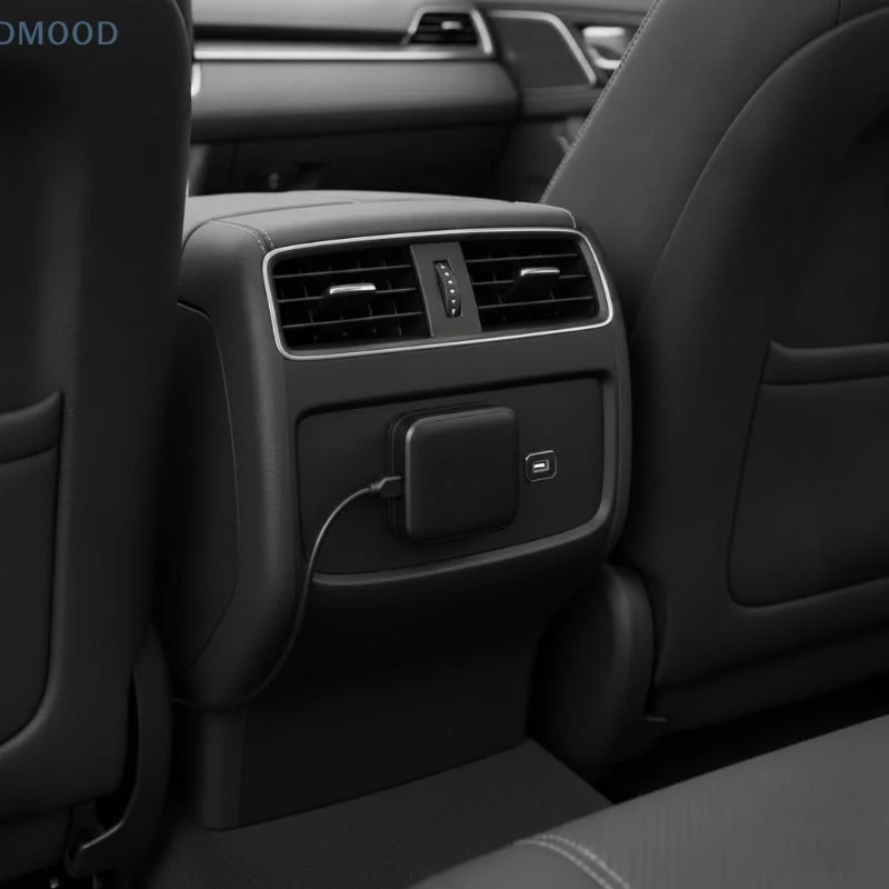 【CR】Retractable Car Charger Docking Station Overcharge Protection Fast Charging Part for New Energy Vehicle Drivers