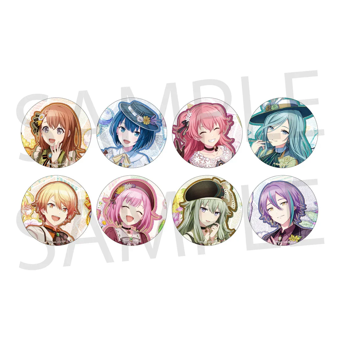 SEKAI PROJECT Game Wonderlands×Showtime MMJ MORE MORE JUMP Tsukasa Rui Airi Nene Emu Harkuka Minori Shizuku 75mm Birthday Badge