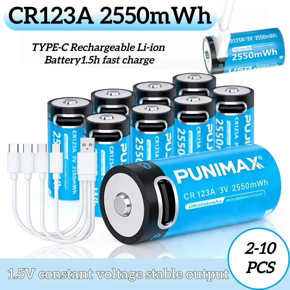 CR123A 3V 2550Mah R…