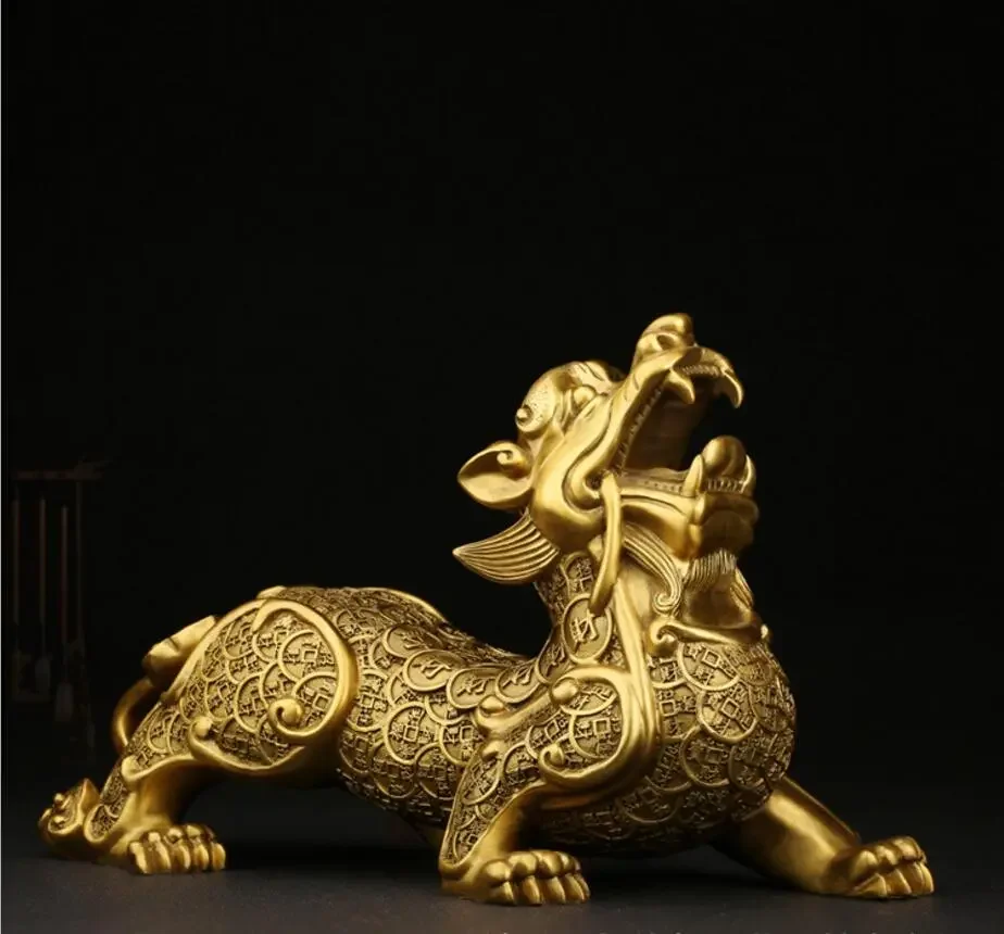 

Copper Statue Factory direct selling pure copper money ornaments a pair of office and living room ornaments