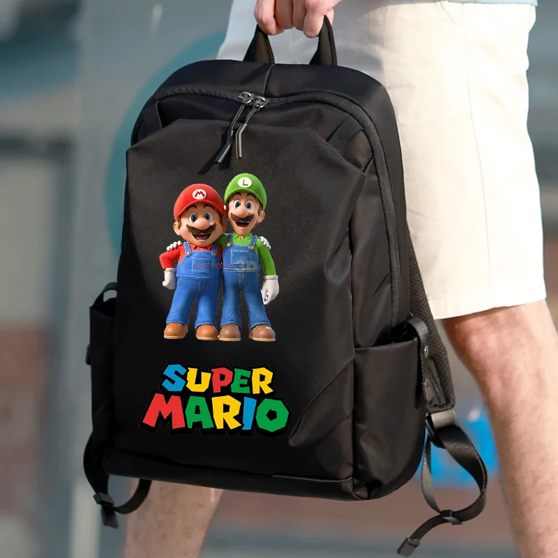 

Super Marios Business Backpacks Anime Figures Men Shoulders Bag Multi Functional Computer Bags Outdoor Travel Student Knapsack