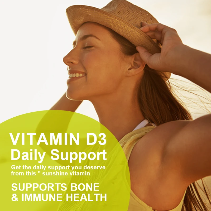 Vitamin D3 Capsule Strengthens Bones, Teeth, Heart And Nerves, Provide Immune Support, And Promote Healthy Muscle Function