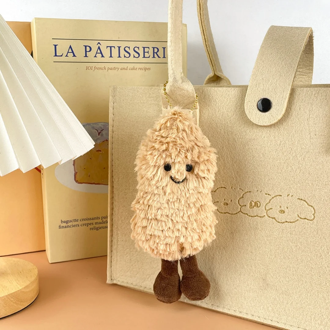 1 unidad de 15cm/5,90 pulgadas, colgante de felpa de maní pequeño y bonito de celebridad de Internet, llavero de muñeca divertido, regalo para evento de muñeca lanzadora de boda