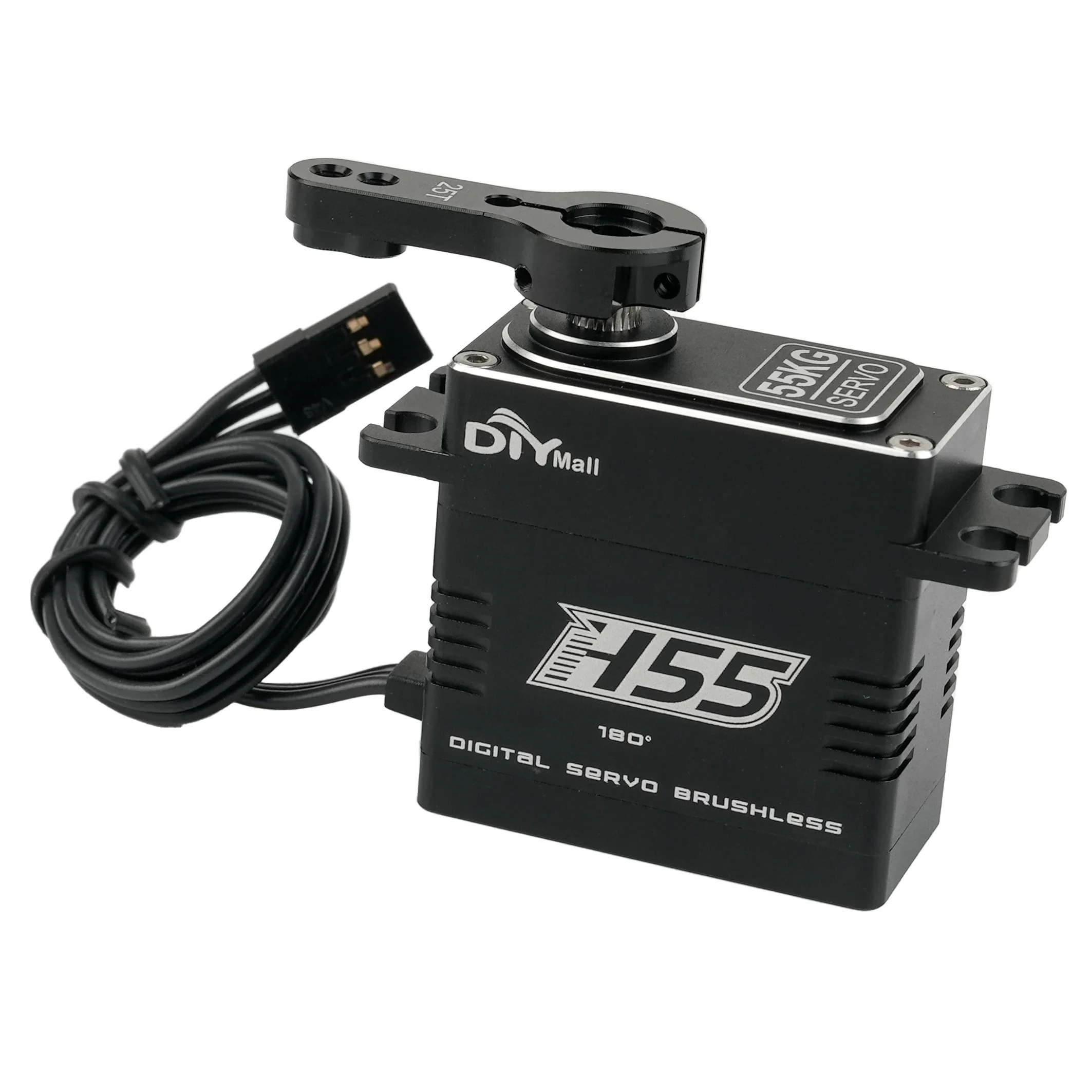 55kg PWM 디지털 서보 풀 바디 메탈 H55 브러시리스 모터 방수 서보 고토크 서보 (1/8 1/10 1/12 RC 자동차 로봇용)