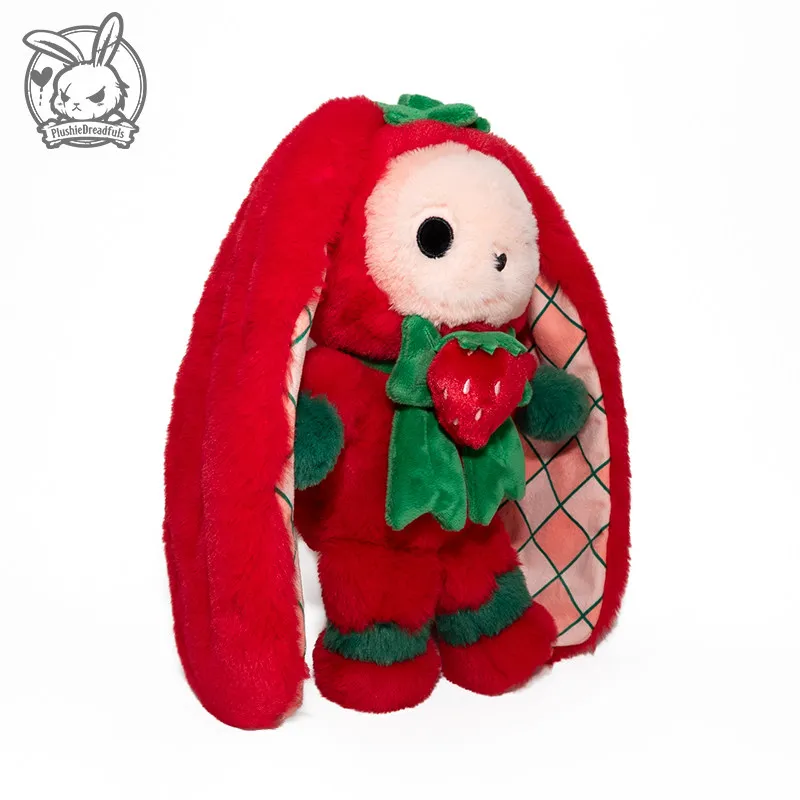 Plushie Dreadfuls Plush Toy Doll, Fruit Rabbit Series Strawberry Rabbit Stuffed Toy Trendy Decor Gift Original Design Trendy Toy