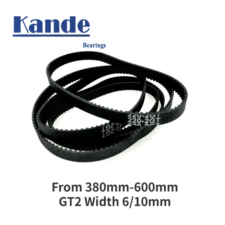 OKE DE-Courroie de Synchronisation en Caoutchouc à Boucle Fermée, Pièces d'Imprimante 3D GT2 6mm/10mm de 380mm à 600mm de Largeur 6mm/10mm, 2ights. info