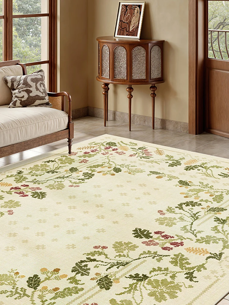 Modern Europe Fresh Flower Rugs for Bedroom Large Area Carpet Living Room Decoration Simple Chinese Style Carpet Anti-slip Loung