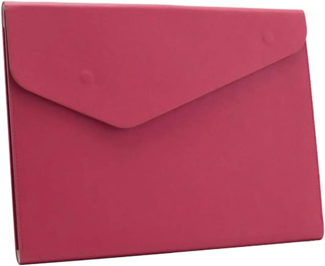 

Waterproof PU Leather A4 File Folder with Magnetic Closure, Red, 12.6x9.8 Inches