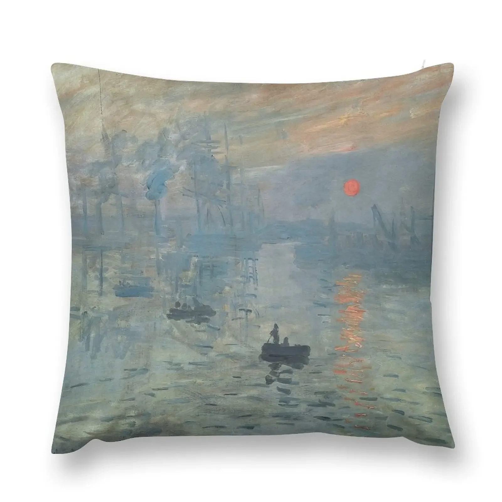 Monet Impression Sunrise Fine Art Throw Pillow Ornamental Pillow Sofas Covers christmas pillowcases pillow