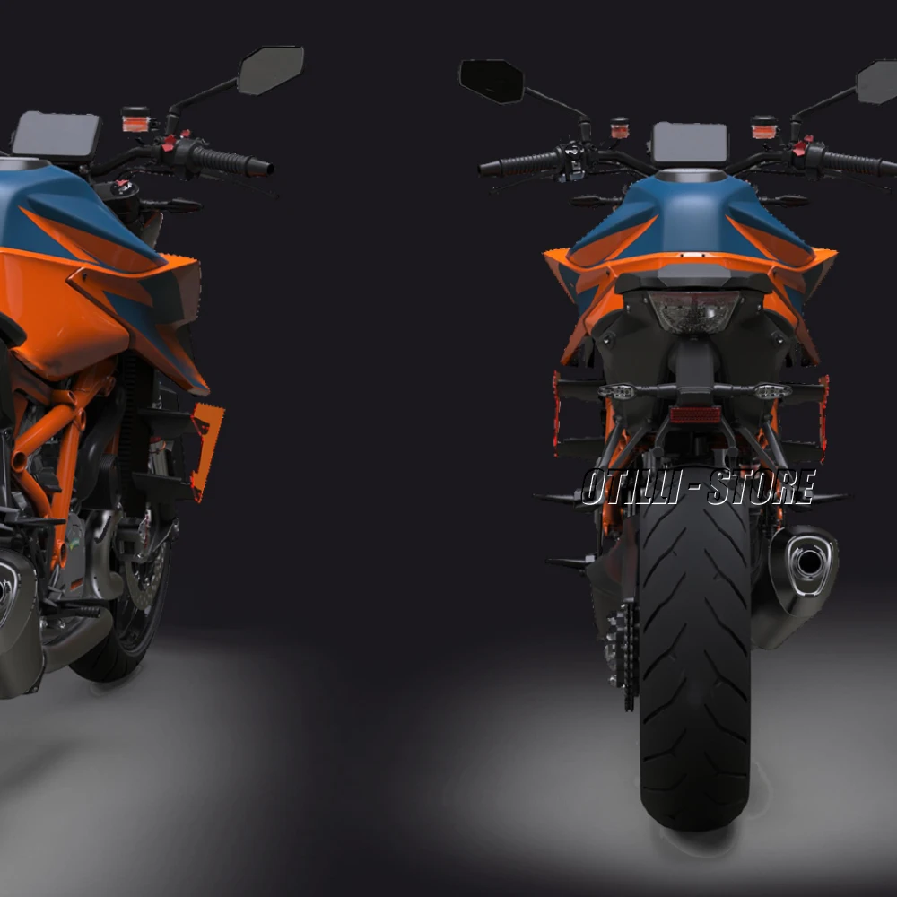 Nowy pomarańczowy dla 1290 SUPERDUKE Superduke R boczne Downforce naga spoilery naprawiono Winglet Fairing Wing części motocyklowe 2021 2020