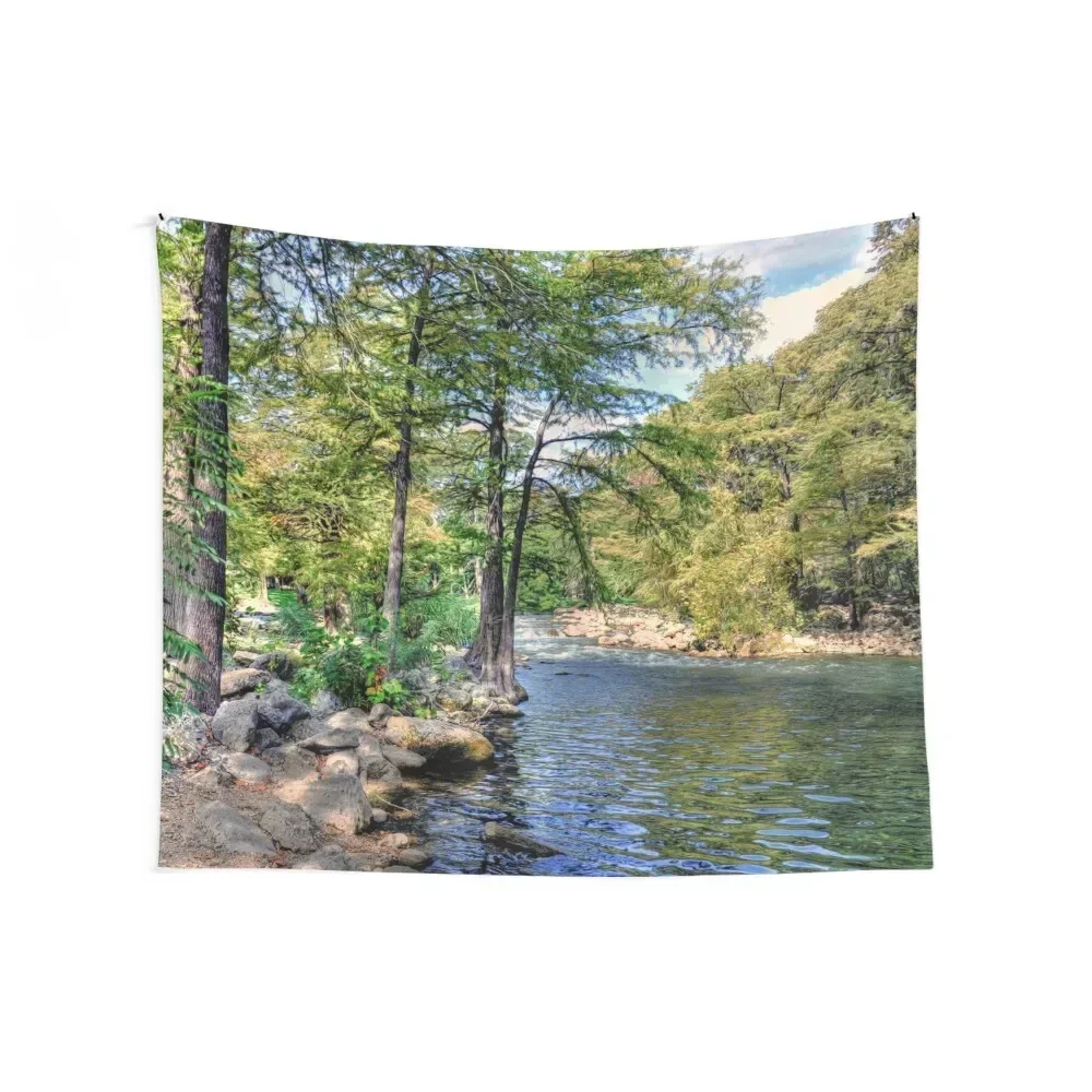 Guadalupe River - Gruene Tapestry Wall Carpet Wall Decoration Art Mural Tapestry