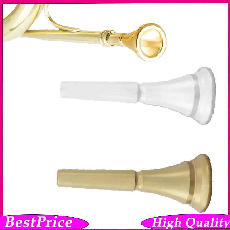 Gold & Silver Plated French Horn Mouthpiece Replacement for Double & Single French Horns Essential Musical Instrument Accessory