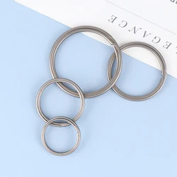 1 pz lega di titanio portachiavi accessori ciondolo portachiavi esterno regalo piccolo strumento fai da te mestiere anello in metallo 16mm/20mm/25mm/30mm