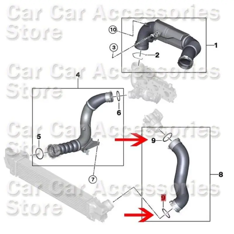 242d 13718596850 لـ E81 E87 F20 F21 E88 E82 F46 E45 Sealing Auto Part