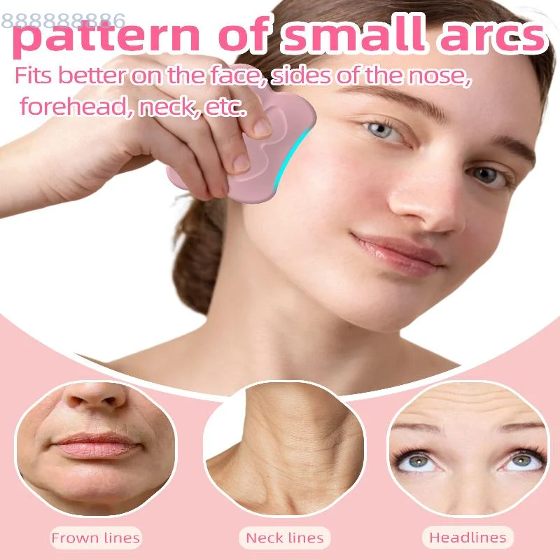 

1 шт. для массажа лица и лечения тела, силиконовая скребковая доска для лица, терапевтическая пластина Гуа Ша, инструмент для ухода за кожей