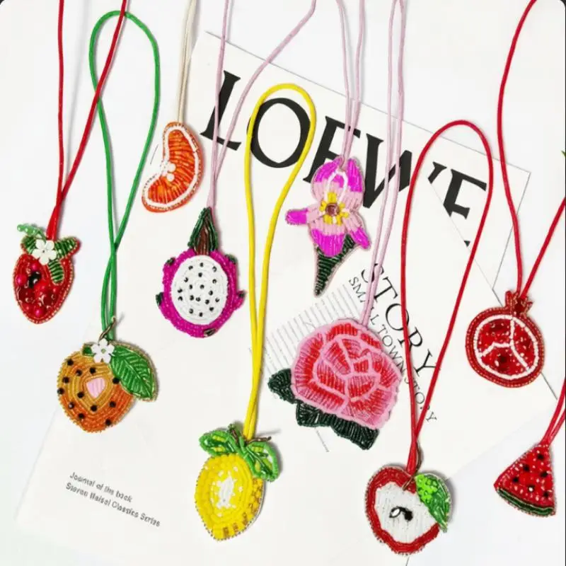 Embroidered Fashion Patch  Rope Badge Bead Tassel Star Lemon Orange Flower Heart Sequin for T Shirt Hat Shoes Decor
