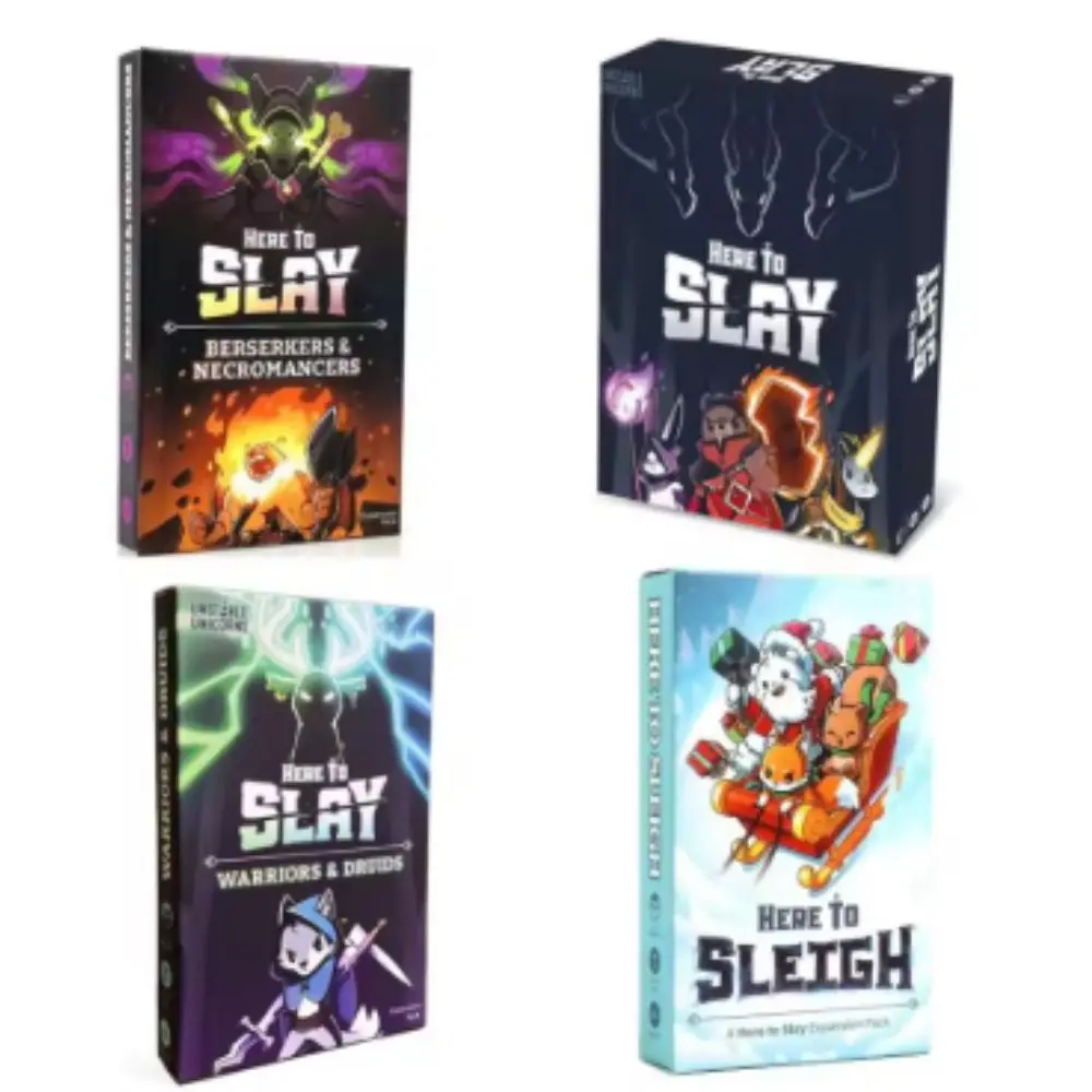 

Here to Slay Here to Sleigh Holiday Expansion Pack Strategy Role-Playing Card Game for Children, Teenagers, and Adults 2-6 Playe