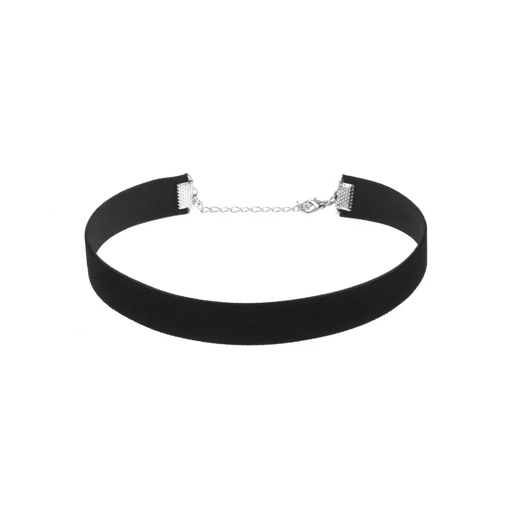 5pcs Set Hot Sale Simple Trendy Black Velvet Choker Necklace for Women Girls Gothic Chocker Collar Jewelry Set Party Gift XR491