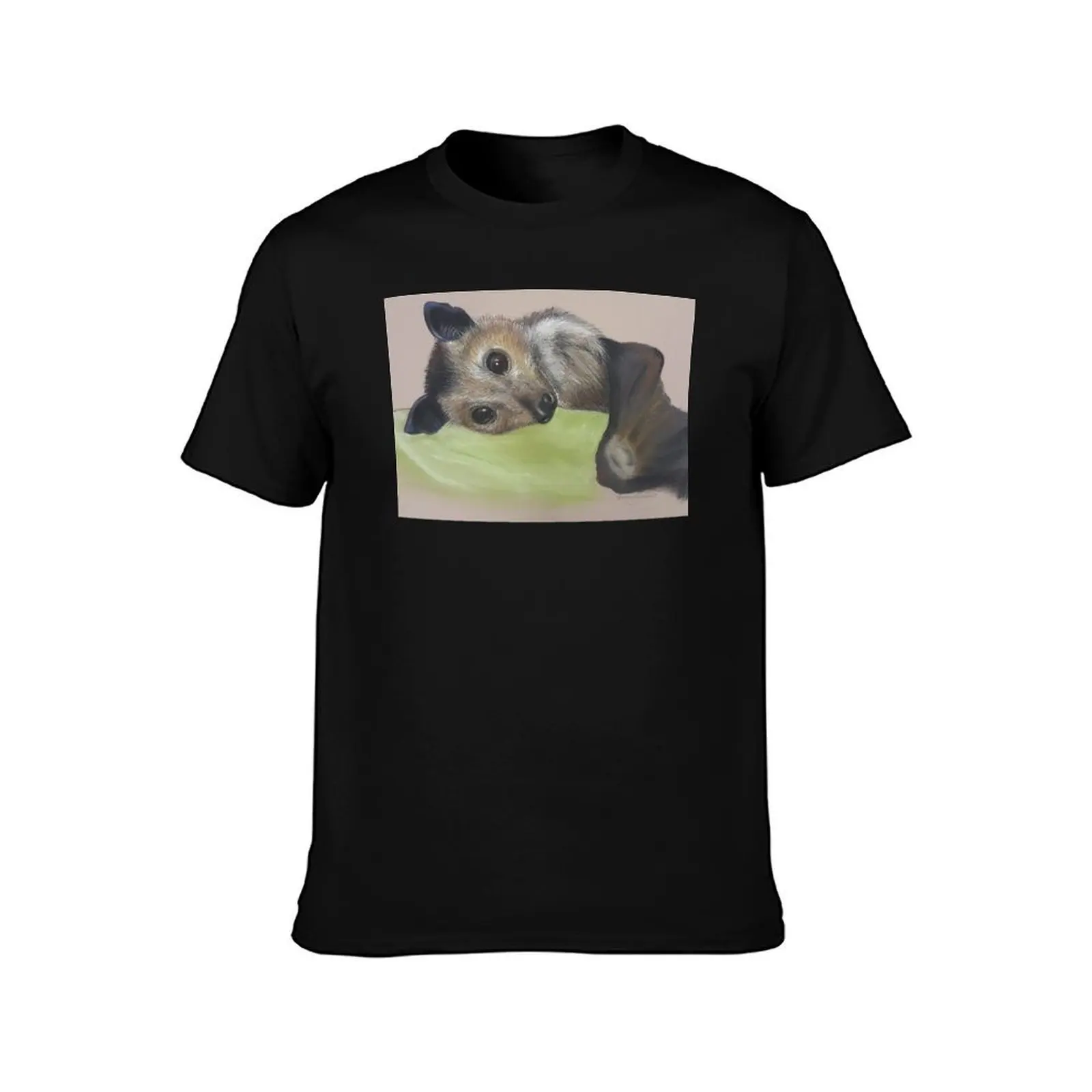 Batzilla - Safely Resting by Louise Saunders T-Shirt Casual Graphic Print Tee T-Shirt
