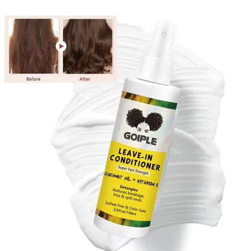 여성용 리브 인 컨디셔너 파마 스트레이트닝 헤어 모이스처라이징 케어 제품, 곱슬거림 방지 드라이 헤어 영양 에센스 오일, 100ml