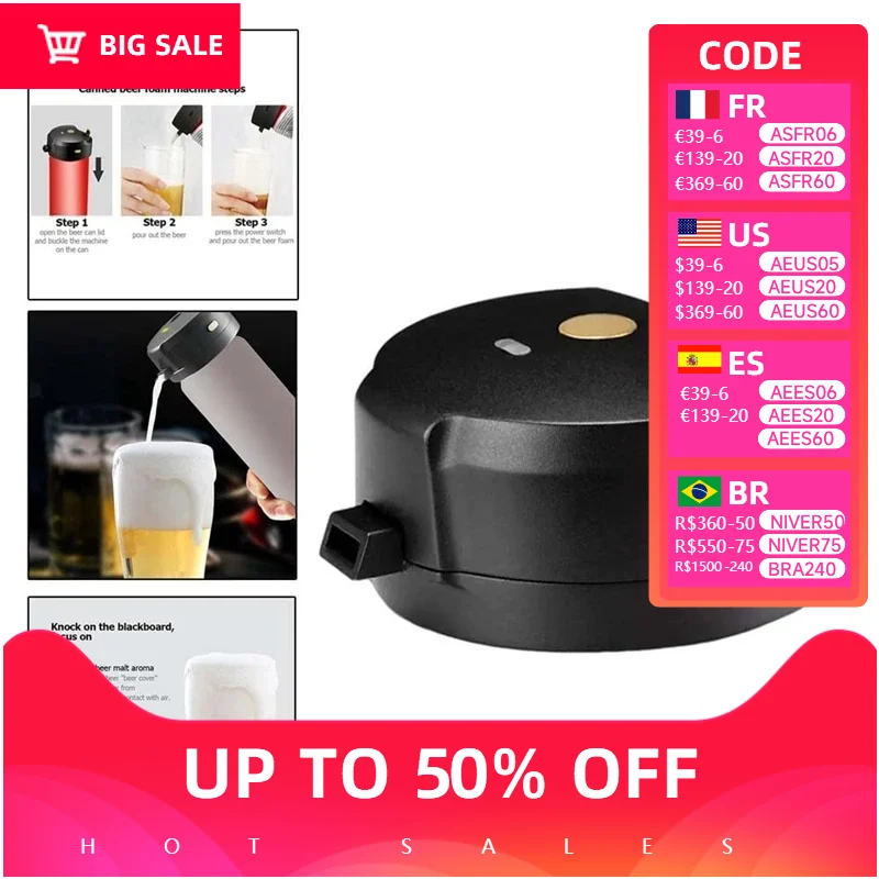

Portable beer cooler and beer foam machine are used for bottle and canning cabinets, outdoor smart home foam manufacturing, beer