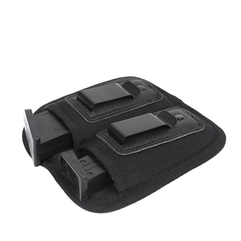 أخفى حمل التكتيكية 9 مللي متر مجلة مزدوجة الحقيبة مسدس لعبة ماج حامل IWB حزام كليب الحافظة EDC الخصر حقيبة