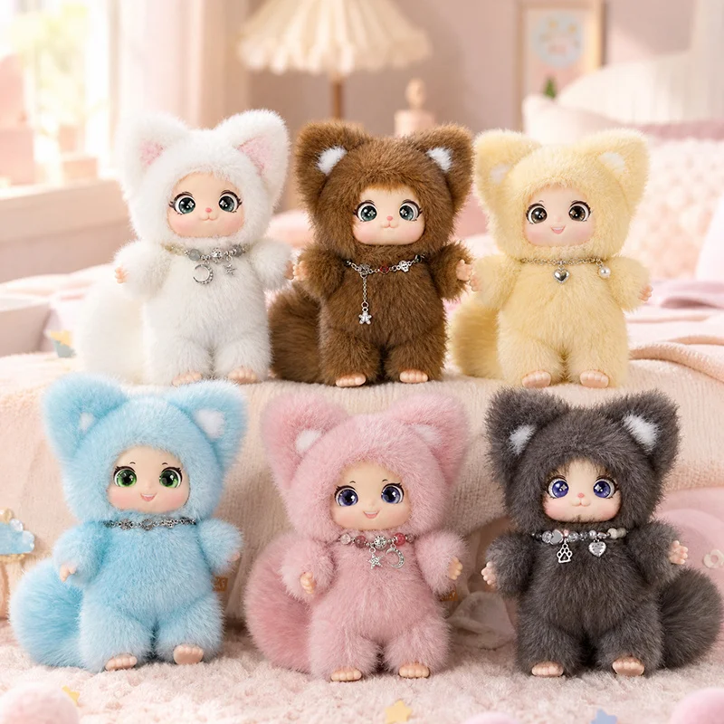 

Kawaii Fox Plush Toy Fox Vinyl Face Plush Stuffed Animals Colorful Fox Christmas Birthday Gift for Kids and Friends