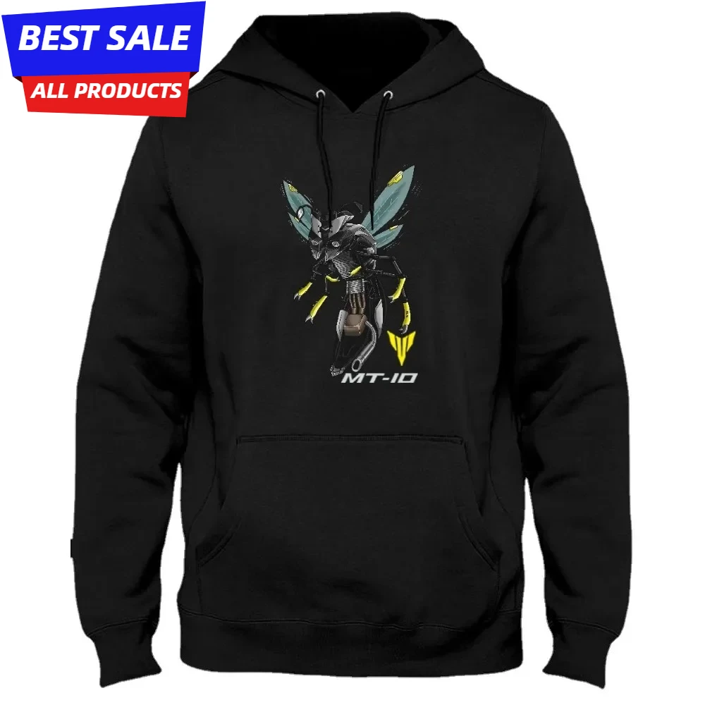 

Japan MT-10 Motorcycle Wasp Inspired Pullover Hoodie New 100% Cotton Comfortable Casual Mens Sweatshirts Rider Streetwear