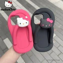 Sanrio Hello Kitty Cute Flip Flop Design Phone Silicone Shockproof Protective Case For Iphone 12 13 14 15 Pro Max Luxury Cover