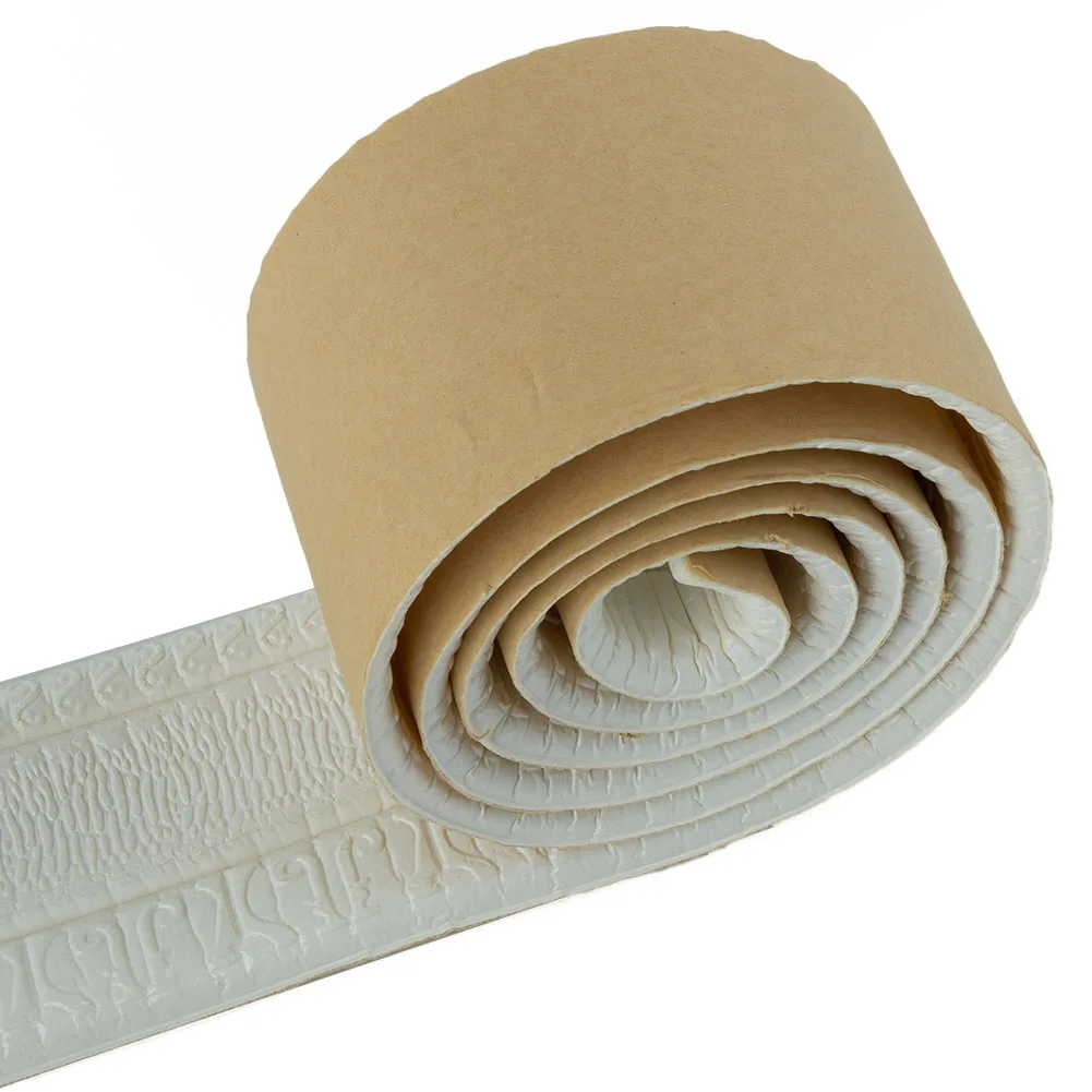 Wallstick Foam Molding Trim 8CM×230CM Anti-collision Art Background Decals Decor Sticker Trim 1pcs 3D Embossing