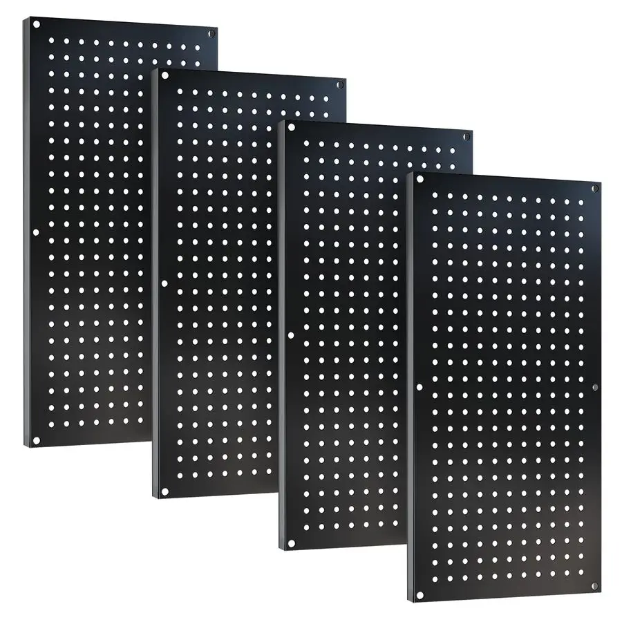 

Pegboard Storage System, Garage Wall Organizer, Tool Storage Panels for Workbench Black 31.5x15.754PCS