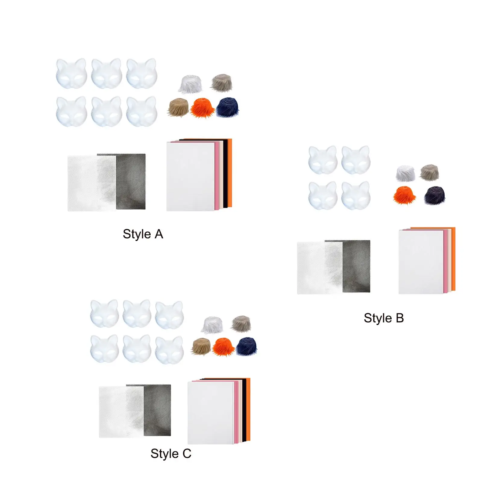 

DIY Cat Mask Kit Creative Animal Mask for Festival Stage Performance Holiday