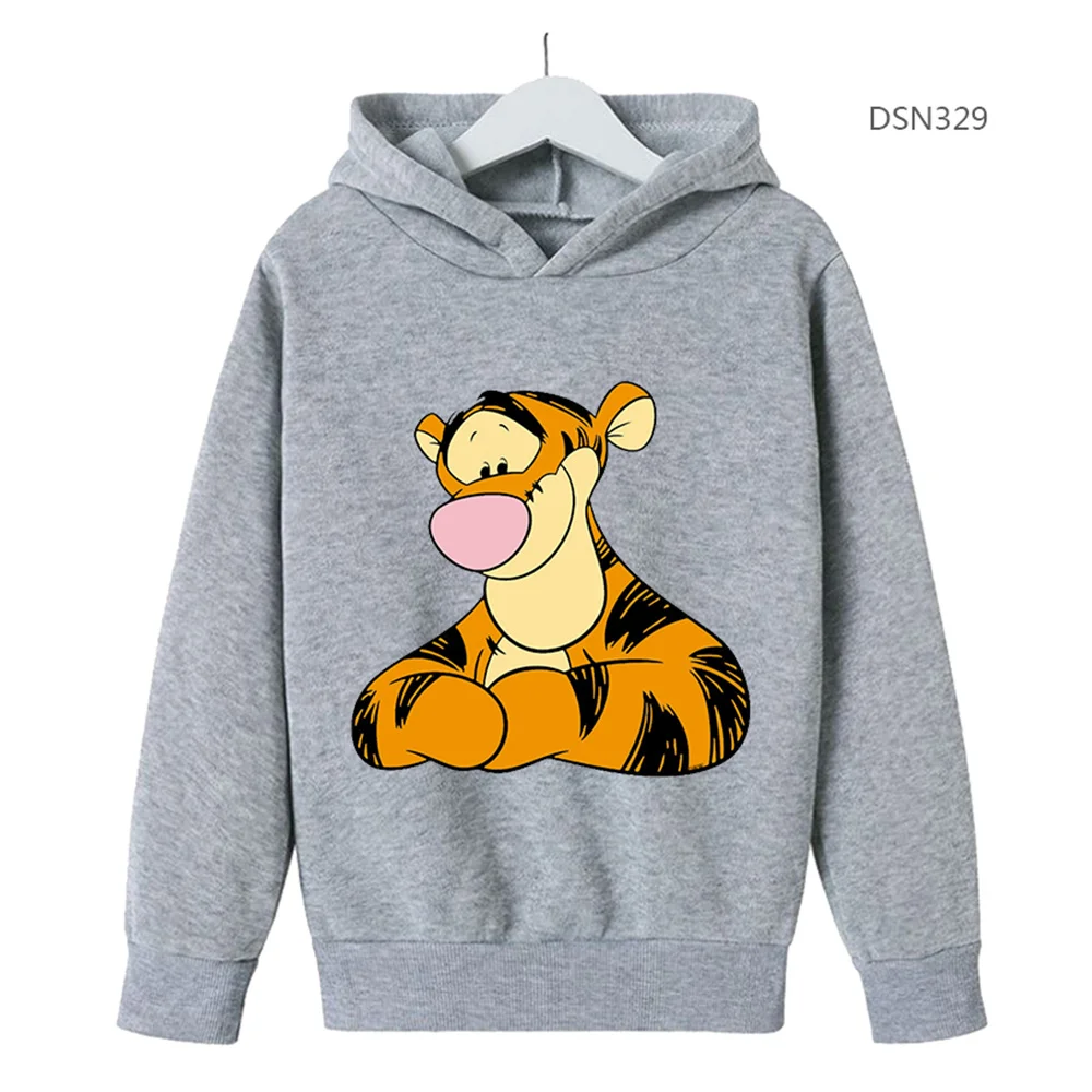 Kids Disney Tigger Clothes Kids Boys Sweatshirt Baby Girls Clothing Sweatshirts Tigger Sweater Pullovers Tops Hoodies Sportwear