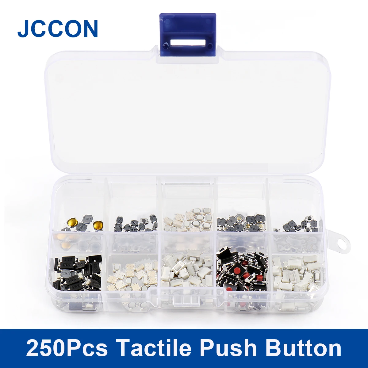 

250Pcs/Lot Tactile Push Button Touch Switch Remote Keys Button Microswitch 10Values x 25Pcs Assorstment Kit For Car Remote