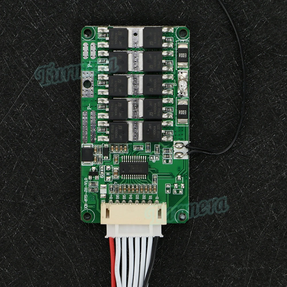 Turmera 7S 25A Balance BMS 24V 29.4V Lithium Battery Protection Board with NTC Temperature Protection for E-bike E-scooter Use