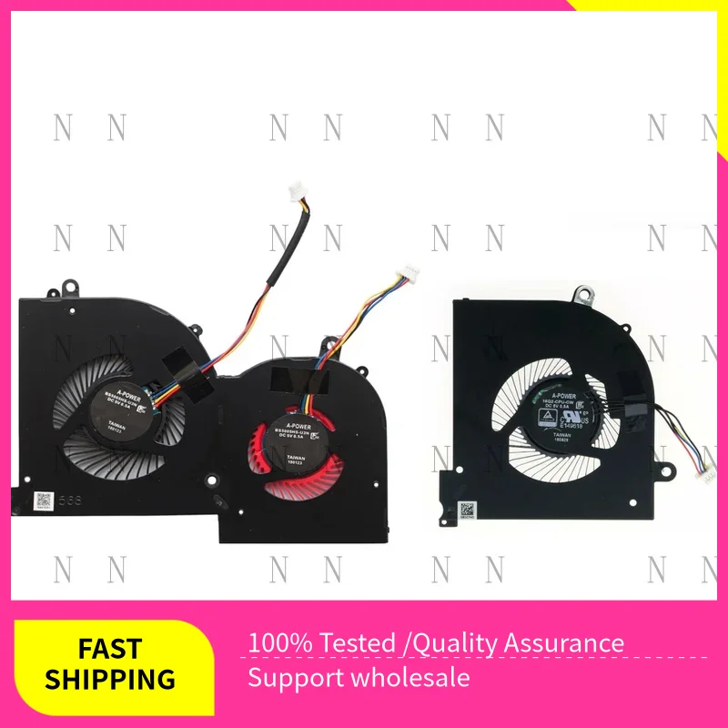 YJJ  CPU GPU Cooling Fan for MSI GS65 GS65VR 8RF P65 MS-16Q2 16Q1 16Q3